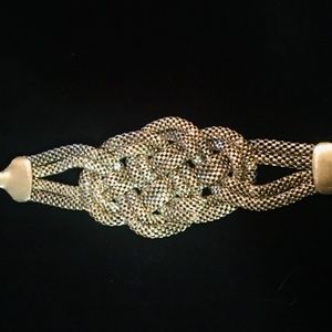 Ocean Plait Mat Metal Macrame Bracelet